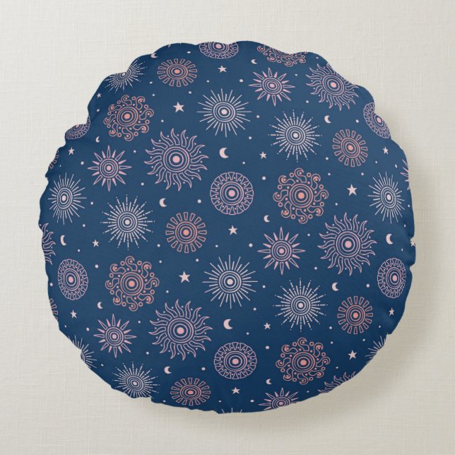 Almofada Redonda Black colour circle Pillow (Frente)