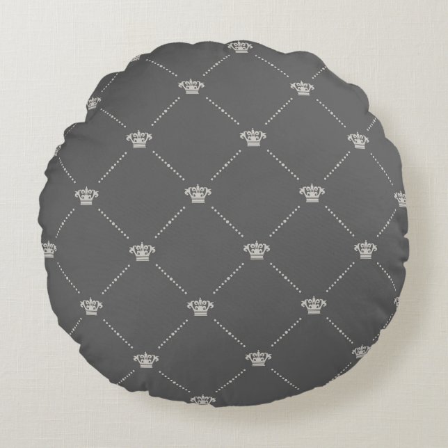 Almofada Redonda Black colour Round Pillow (Frente)