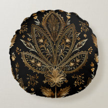 Black & Dourado Real Indiano de Luxo