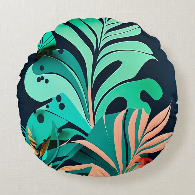 Almofada Redonda Blätter (Frente)