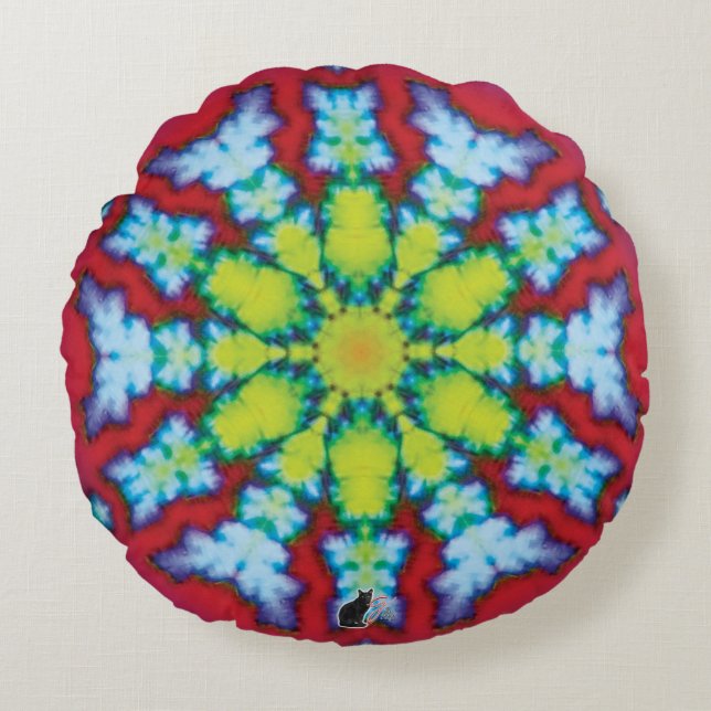 Almofada Redonda Bloom Kaleidoscope (Frente)