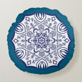 Almofada Redonda Blue China Mandela