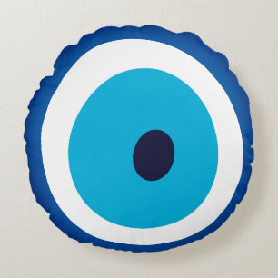 Almofada Redonda Blue Eye Lucky Charm