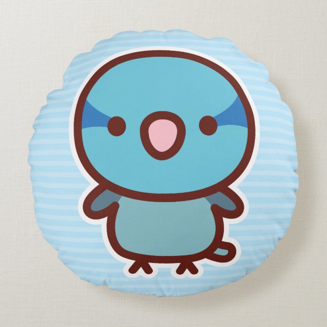 Almofada Redonda Blue male Pacific parrotlet (Frente)