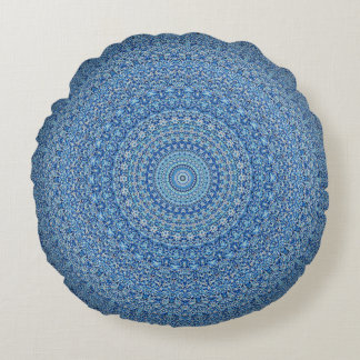 Almofada Redonda Blue Mandala