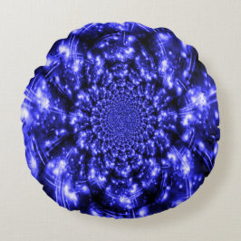 Almofada Redonda Blue Sparkling Lights
