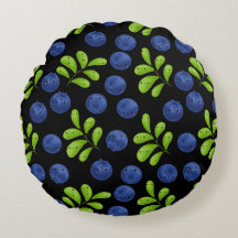 Blueberry Bliss: Design de padrão de Fruta fresco