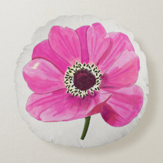 Almofada Redonda Blush Bloom Throw Pillow