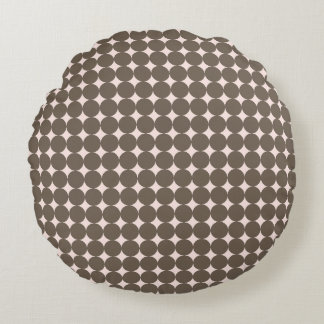 Almofada Redonda Blush & Olive Modern Dot Woodland Pillow - Round
