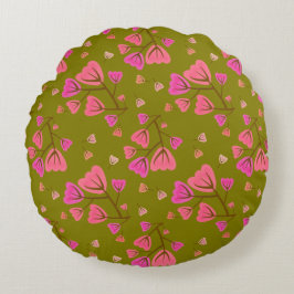 Almofada Redonda Blushing Petals Round Accent Pillow