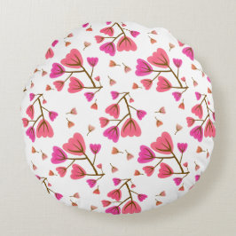 Almofada Redonda Blushing Petals Round Accent Pillow