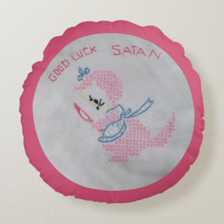 ALMOFADA REDONDA BOA BOA SORTE DE SORTE SATAN/EM SATURN