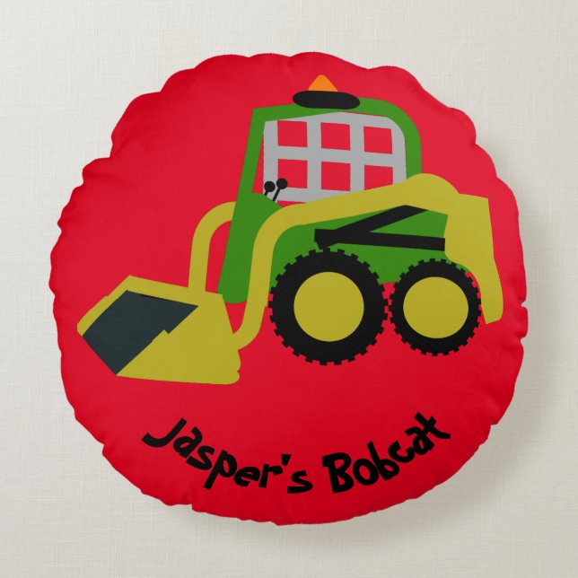Almofada Redonda Bobcat escavator (Frente)