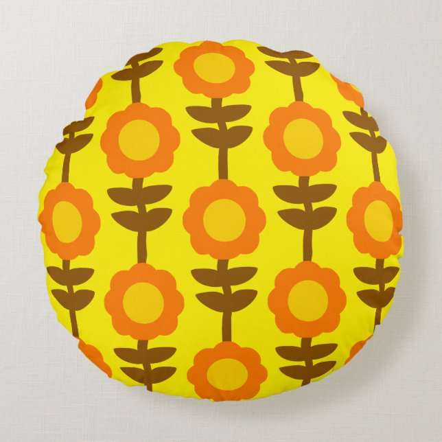 Almofada Redonda Boho Botanica Round Pillow (Frente)
