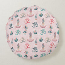 Boho Design- Frau mit Dreadlocks- Meditation- OM