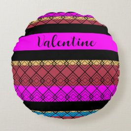 Almofada Redonda Boho Elegante Romântico Na moda de Chic Patterno