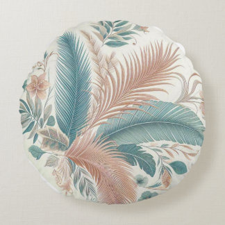 Almofada Redonda Boho Floral Round Travesseiro - Isética Home Décor