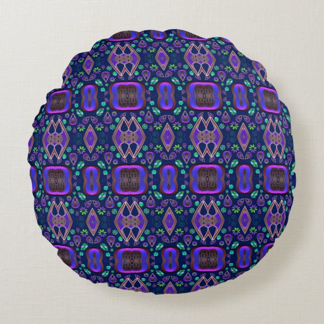 Almofada Redonda Boho My Treasure 0 Pattern (Frente)