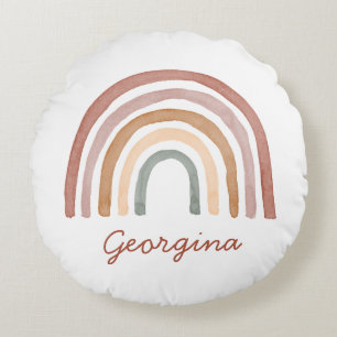 Almofada Redonda Boho Rainbow