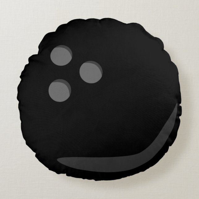 Almofada Redonda Bola de boliche (Frente)