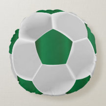 Bola de Futebol Verde e Branco