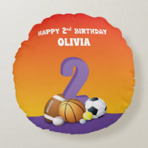 Bolas de esportes para segundos aniversários de ga