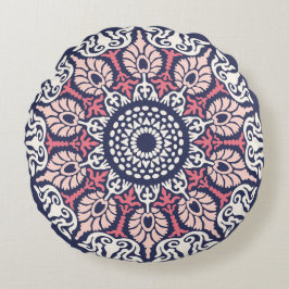 Almofada Redonda Bold Ethnic Modern Mandala boho chic Indian Yoga