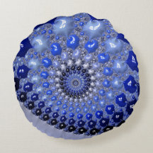 Bolhas Fractais de Omã Azul abstrato