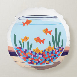 Almofada Redonda Boliche de Peixe