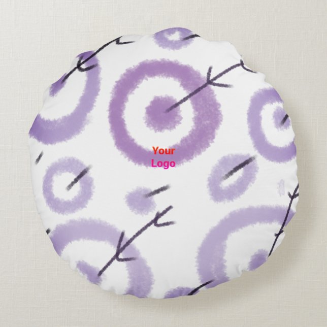 ALMOFADA REDONDA BOLSA DE ESTILO ELEGANTE MODERNO MÍNIMO SIMPLES MO (Verso)