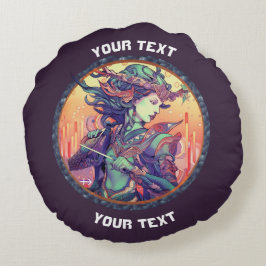 ALMOFADA REDONDA BOLSA DE SINAL ZODIAC SAGITTARIUS PERSONALIZADO