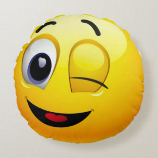 Almofada Redonda Bom sentimento Emoji