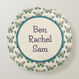 Almofada Redonda Borboleta