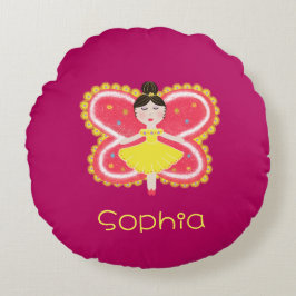 Almofada Redonda Borboleta