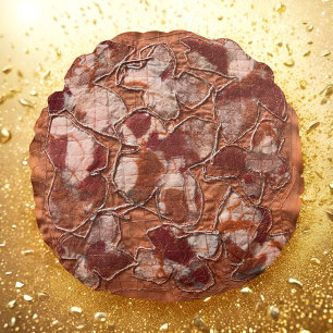 Almofada Redonda Borboletas laranja queimadas modernas e alegres bo