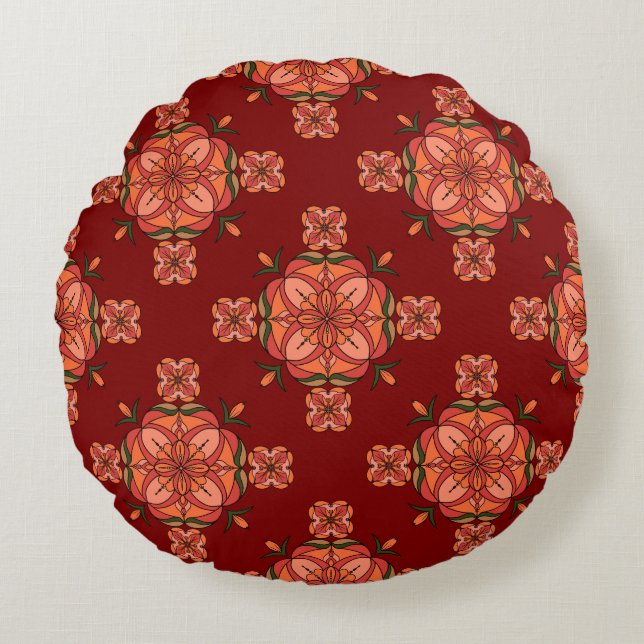 Almofada Redonda Botanic Bloom Round Pillow (Frente)