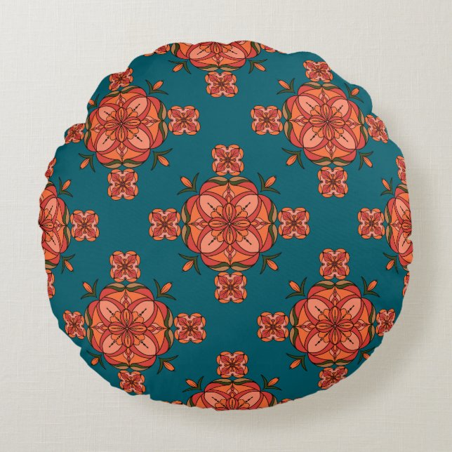 Almofada Redonda Botanic Bloom Round Pillow (Frente)