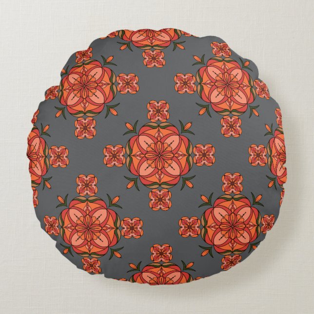 Almofada Redonda Botanic Bloom Round Pillow (Frente)