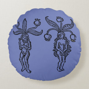 Almofada Redonda Botânica: Mandrake, 1476