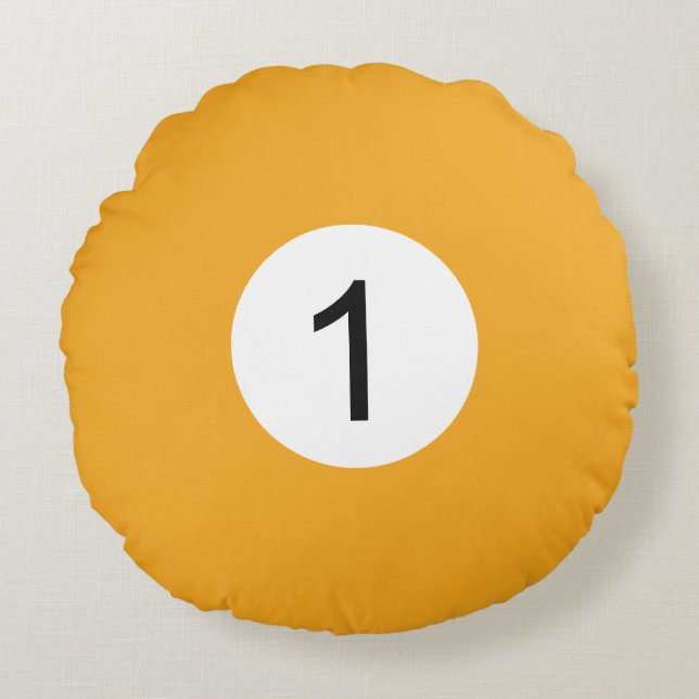 Almofada Redonda Boule de Billard #1 (Frente)