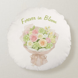 Almofada Redonda Bouquet forever in Bloom