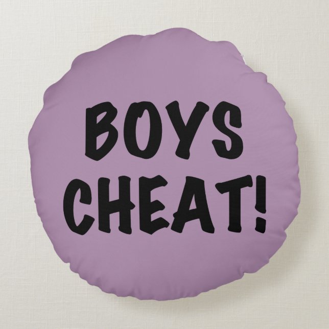 Almofada Redonda Boys Cheat (Verso)