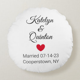 Almofada Redonda Branco e Preto na Legenda