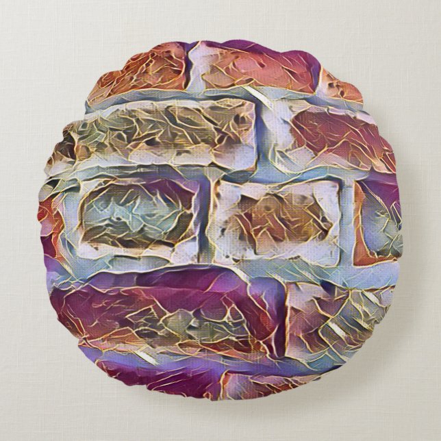 ALMOFADA REDONDA BRICKS (Frente)