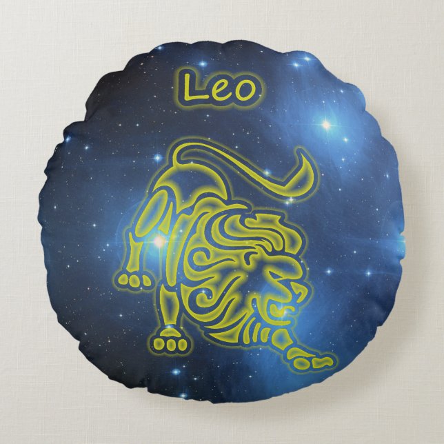 Almofada Redonda Bright Leo (Frente)