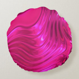 Almofada Redonda Brilhante Hollywood Cerise Super Rosa