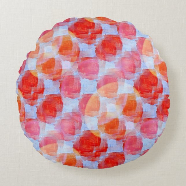 Almofada Redonda Brilho do fundo da textura do design (Frente)