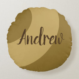 Almofada Redonda Brown Swirls