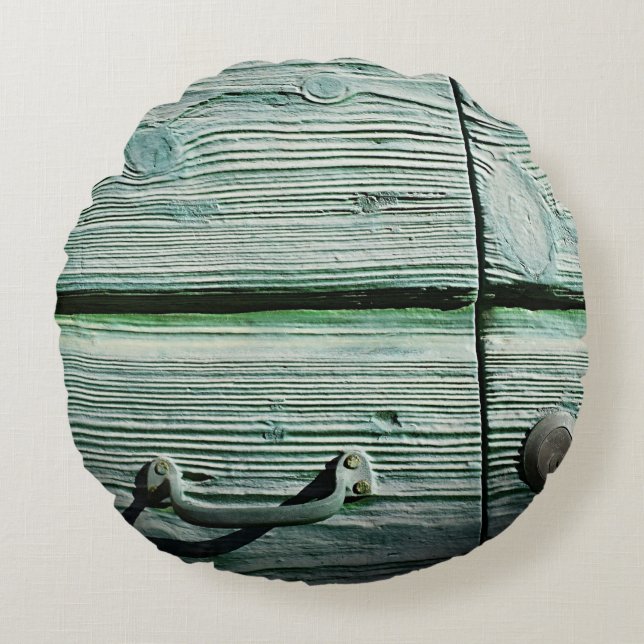 Almofada Redonda Brown wooden drawer (Frente)