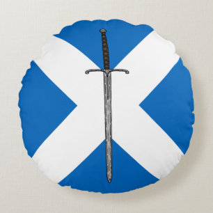 Almofada Redonda Bruce Sword on Saltyre